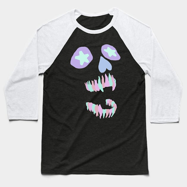 Candy Roots Baseball T-Shirt by deathpositive